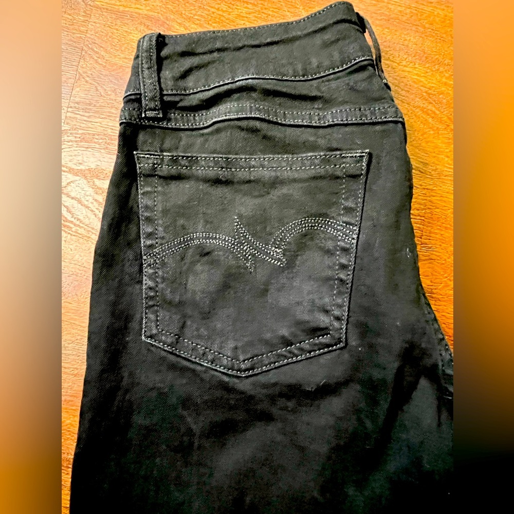 Black wrangler jeans size 7 x 34